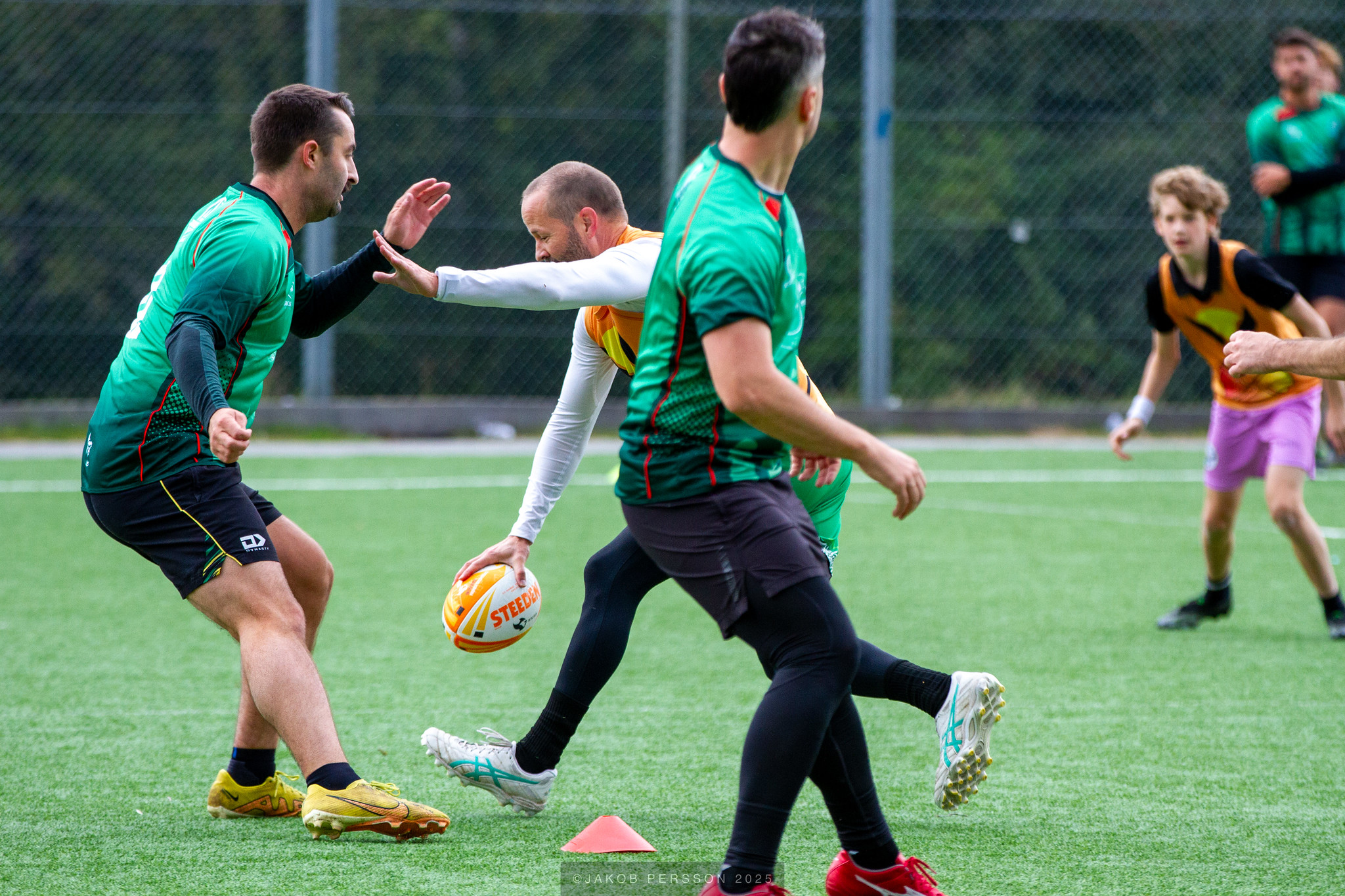 Touch rugby game